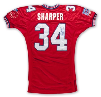 1997 Jamie Sharper Senior Bowl Game Worn and Signed Jersey (Sharper LOA)